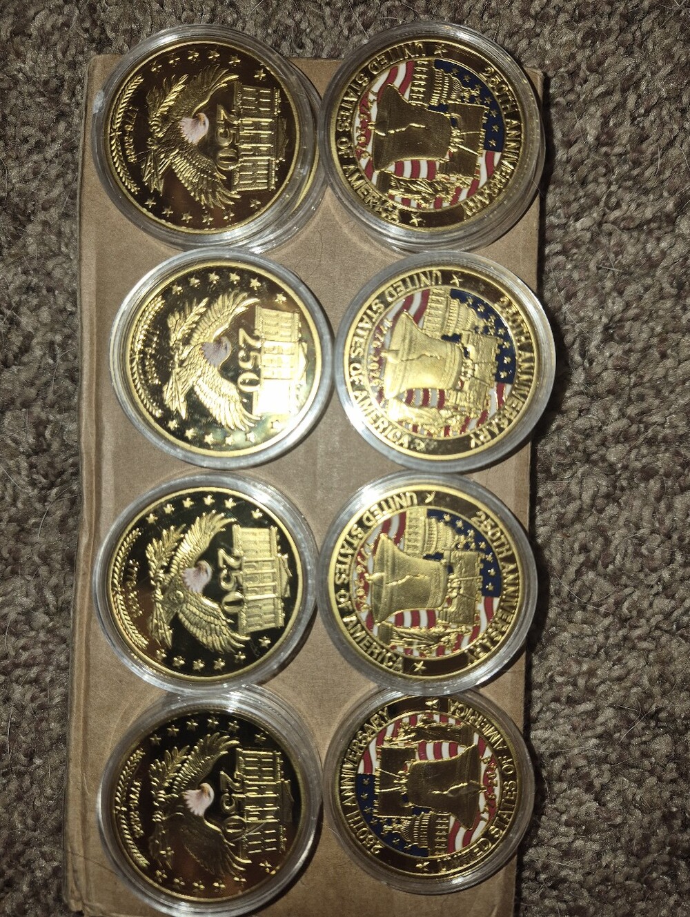 Gold-Tone Decorative Commemorative Coin Set - Unbranded Un Tested